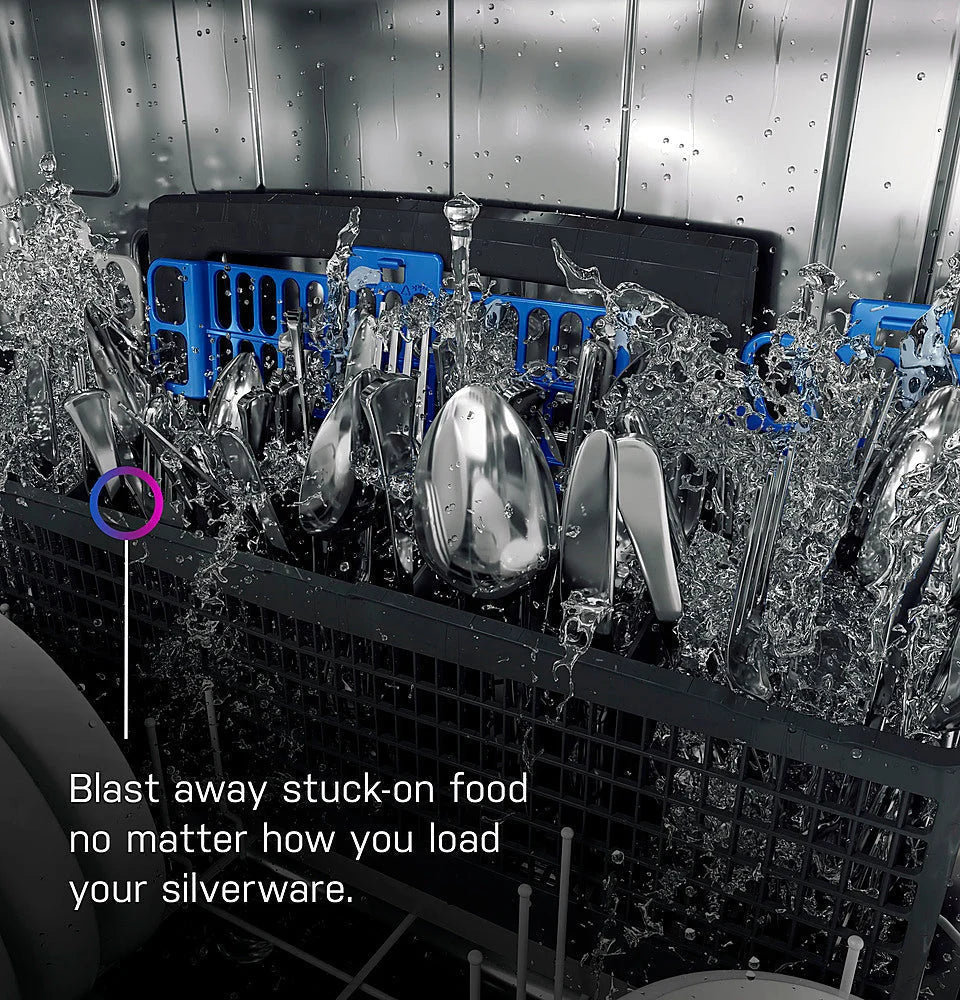 GE Profile - Top Control Smart Built-In Stainless Steel Tub Dishwasher with 3rd Rack and Microban, 42dBA - Stainless steel