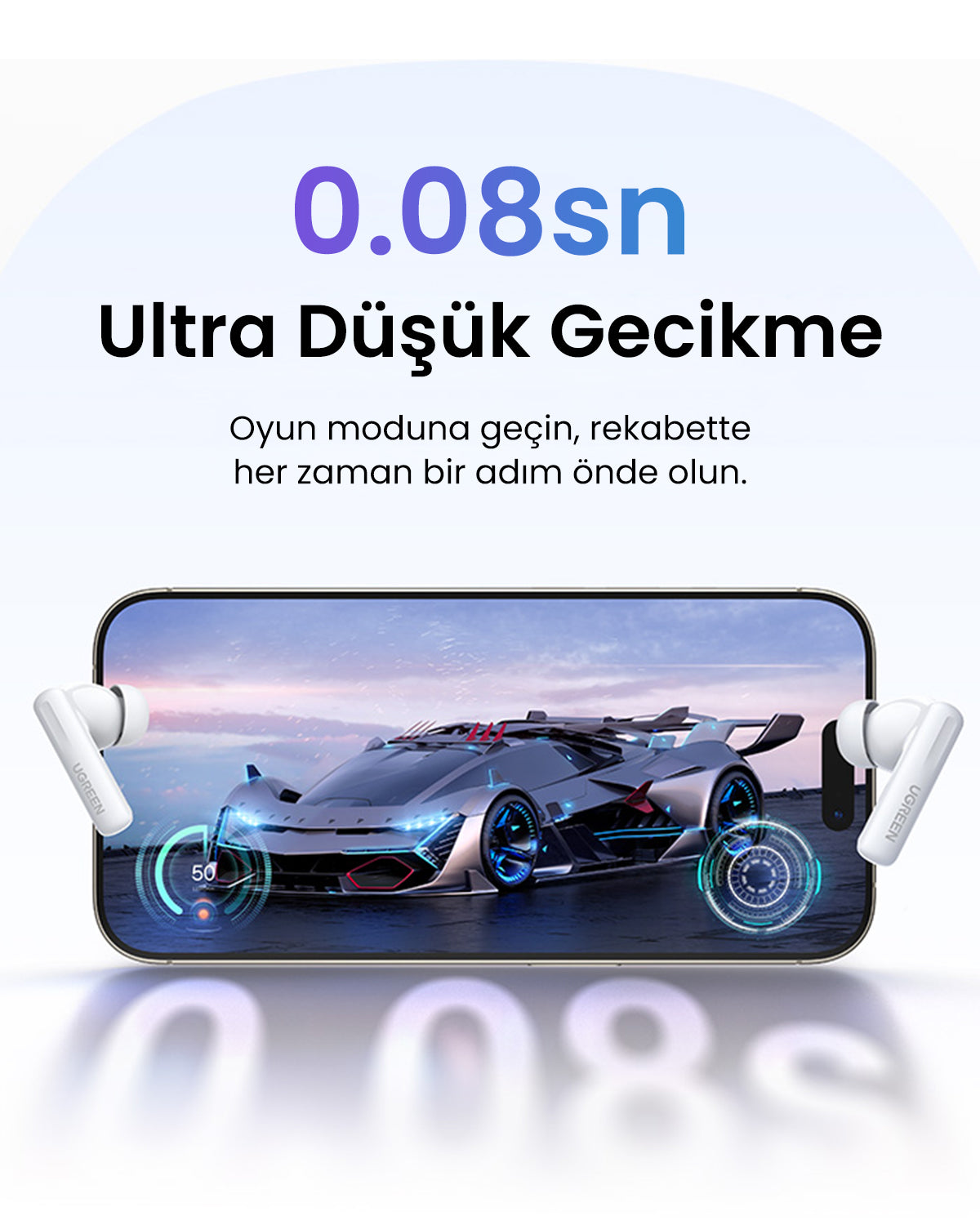 UGREEN HiTune T6s Hibrit Aktif Gürültü Engelleyici Kulaklık