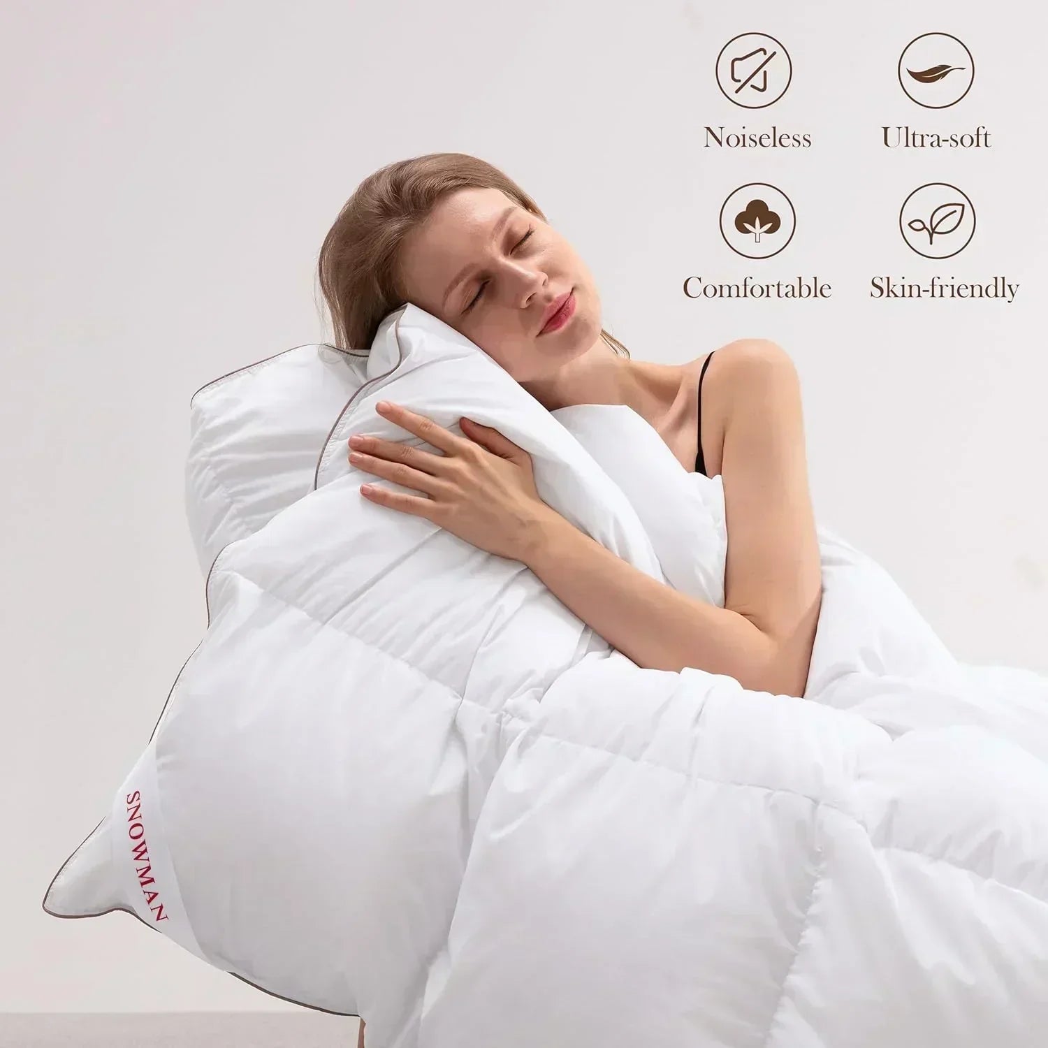 Premium Down Comforter 3D Baffle Box Design