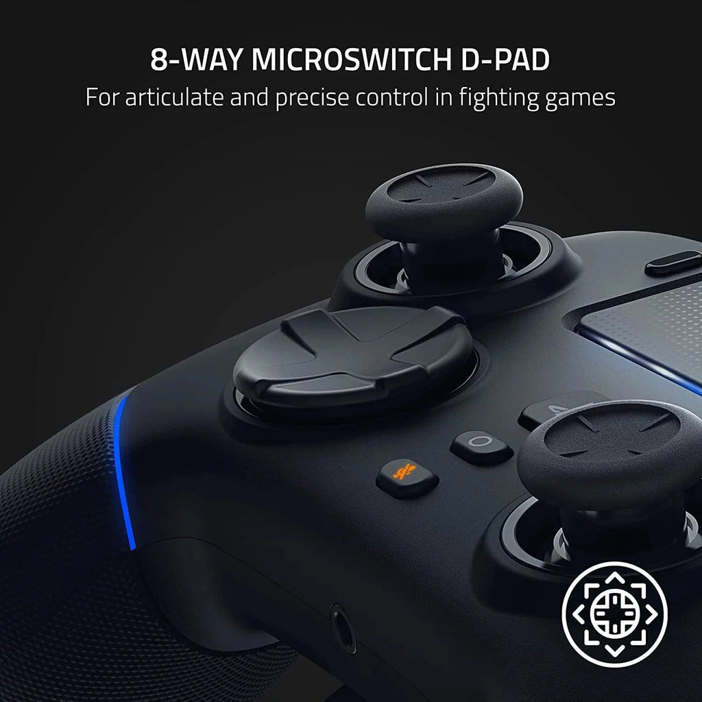 Razer Wolverine V2 Pro Wireless Controller Black HyperSpeed, Mecha-Tactile, RGB Lights for PS5 & PC With Cleaning kit BOLT AXTION Bundle Like New