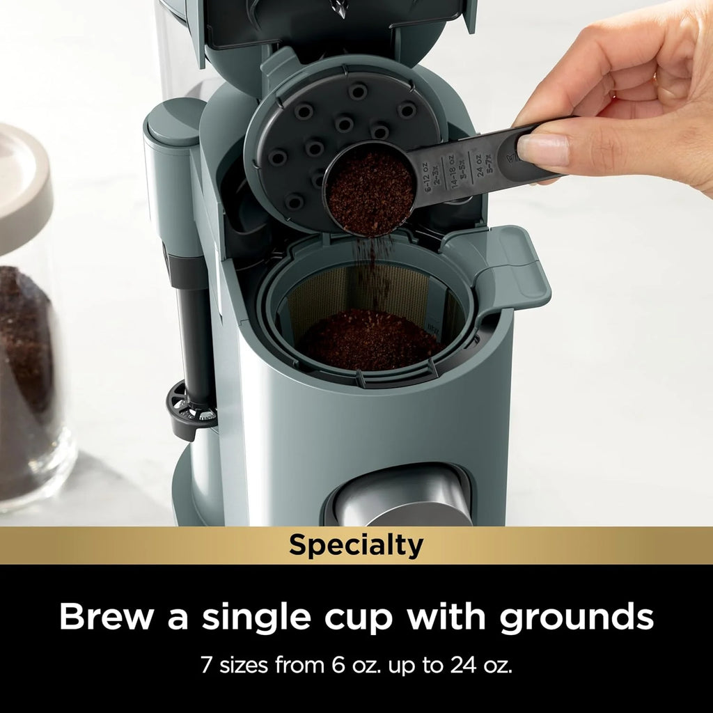 Ninja | Coffee Maker | Single Serve |Brew with Coffee Pods & Grounds| Compatible with K-Cup Coffee Pods | 4 Brew Styles, up to 24oz Cup Sizes & 56oz Removable Reservoir | Black | PB051