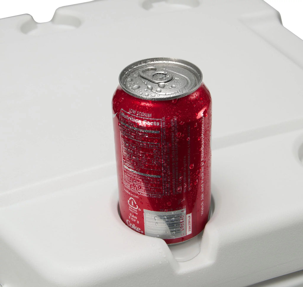 Igloo 52 QT 5-Day Marine Ice Chest Cooler with Wheels, White