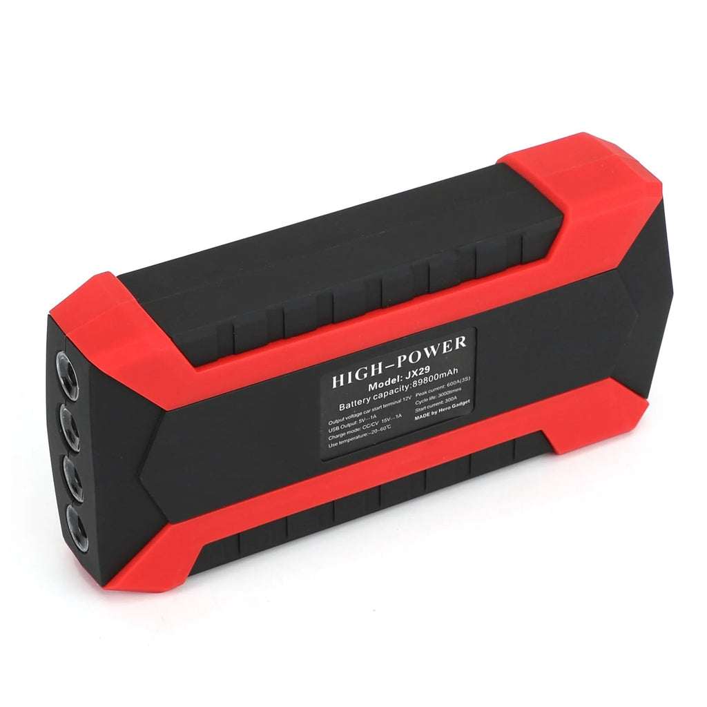Motor Genic 89800mAh 12V Car Jump Starter 4USB Multifunction Emergency Battery Power Bank