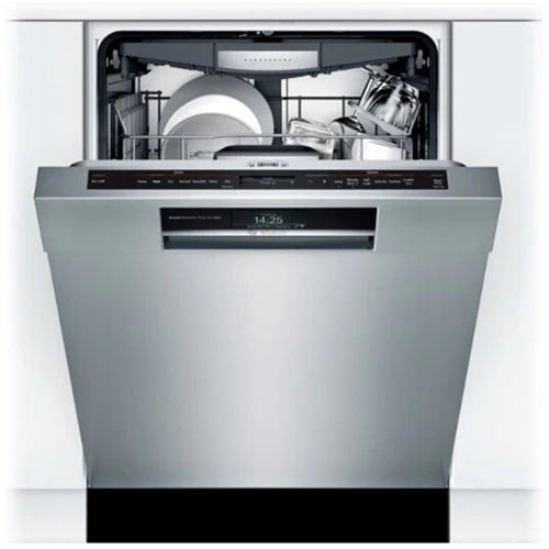 Bosch - 800 Series 24 Top Control Built-In Dishwasher with CrystalDry, Stainless Steel Tub, 3rd Rack, 42 dBa - Stainless steel