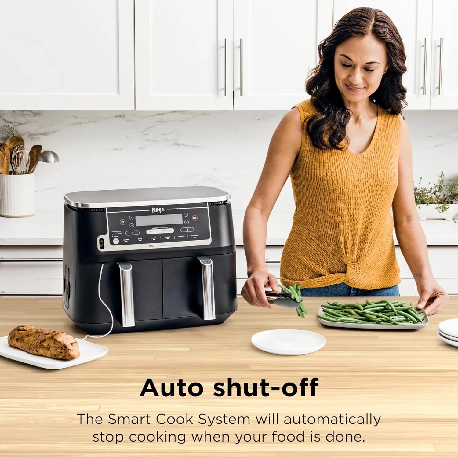 Ninja Foodi 6-in-1 FlexBasket Air Fryer with 7-Quart MegaZone and Basket Divider