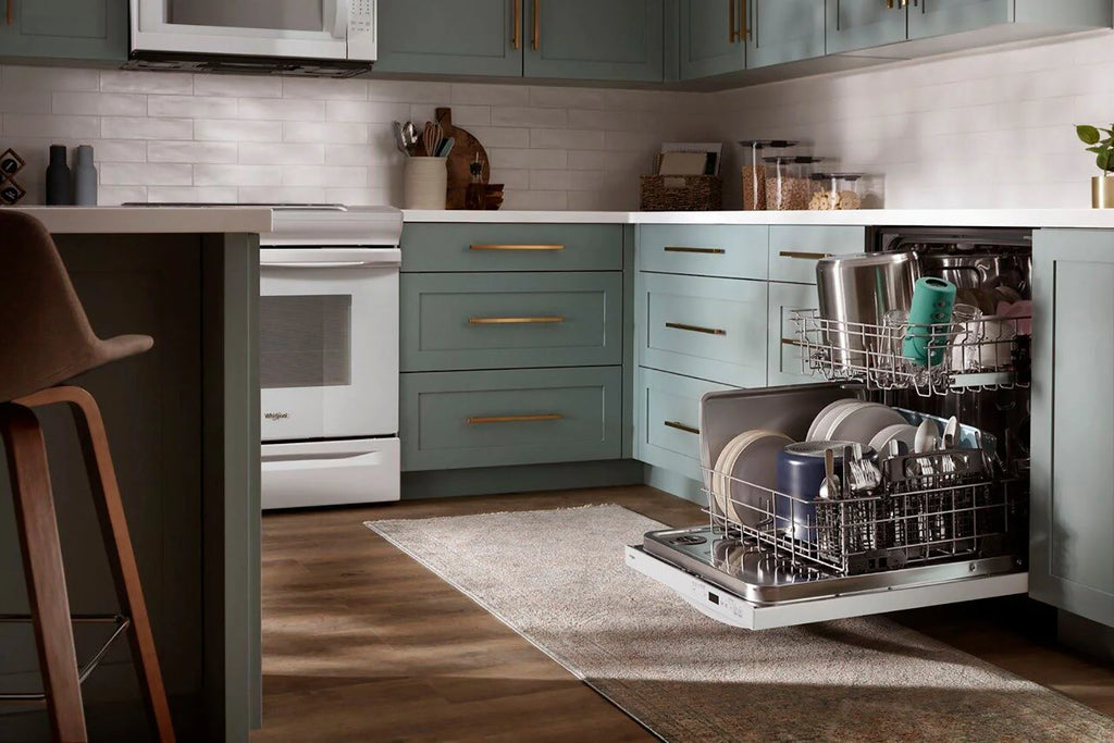 Whirlpool - 24 Top Control Built-In Dishwasher with Stainless Steel Tub, Large Capacity with Tall Top Rack, 50 dBA - White