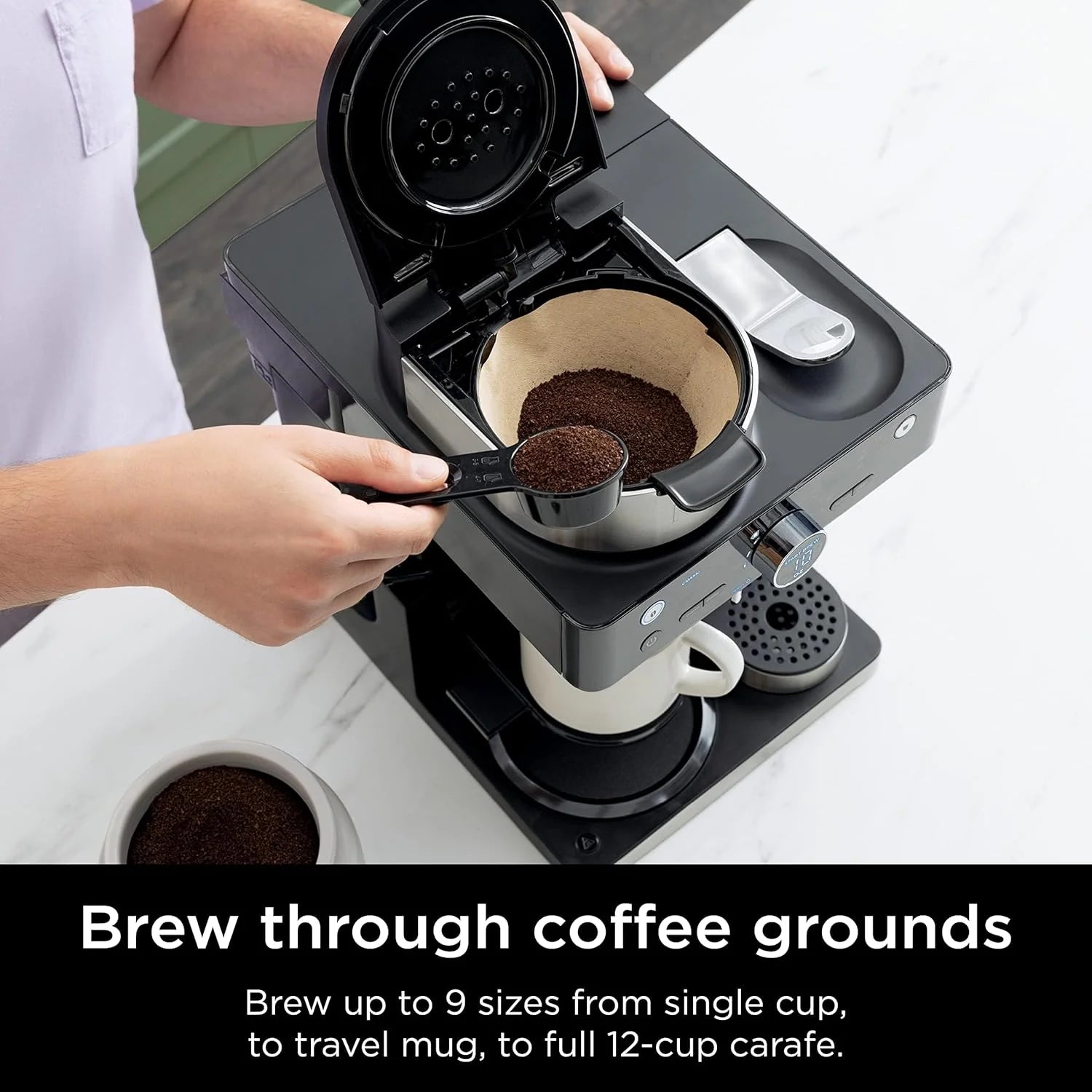 Ninja Espresso & Coffee Maker & Barista System, 3 Espresso Brew Styles
