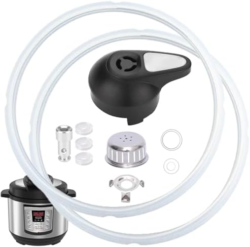 11 PCS Instant Pot Accessories for Lux 5, 6 QT, Instant Pot Replacement Parts Include Sealing Ring, Steam Release Valve, Anti-Block Shield, Valve Sealing Ring, Float Valve and Gasket