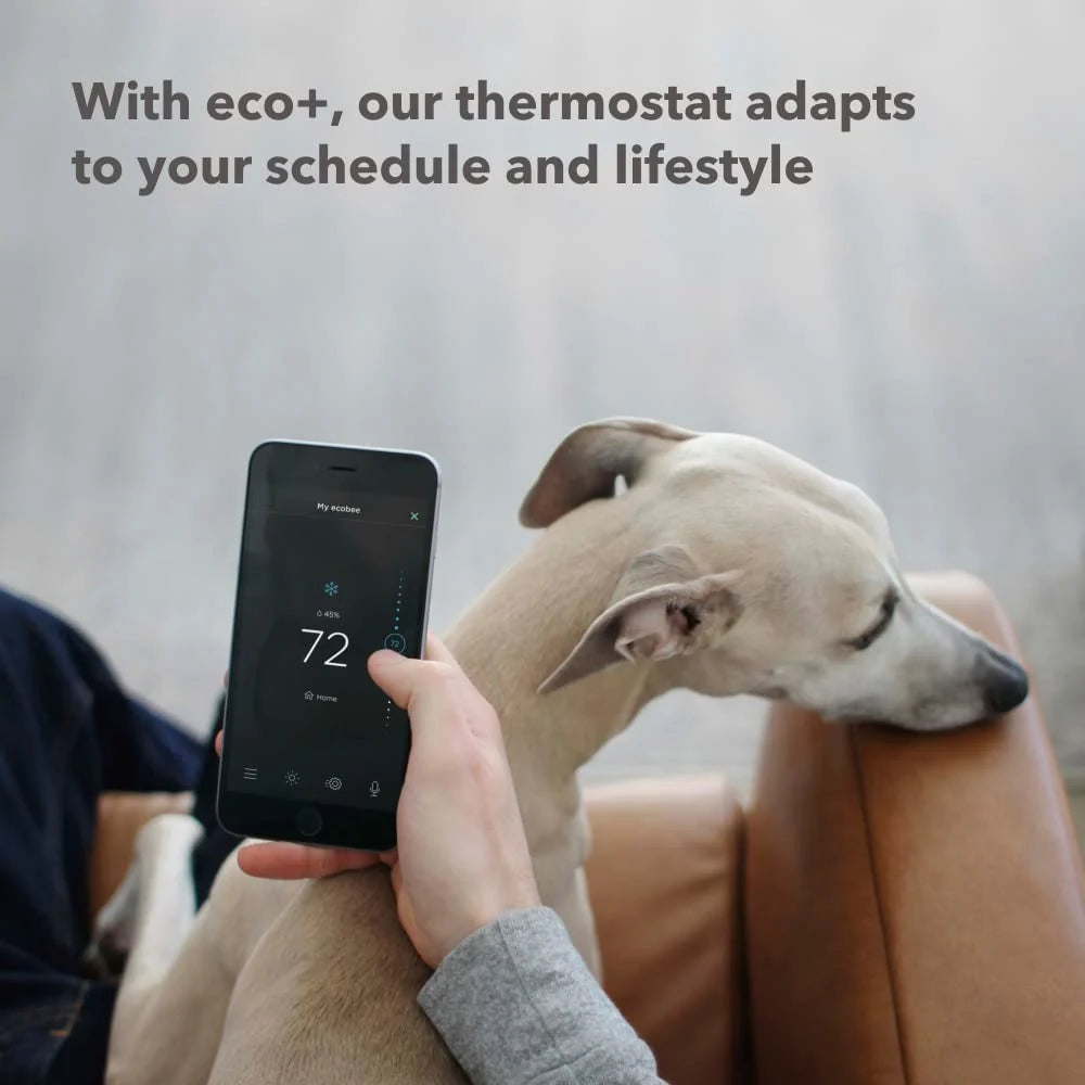 ecobee3 Lite Smart Thermostat - Programmable Wifi Thermostat - Works with Siri, Alexa, Google Assistant - Energy Star Certified - DIY Install, Black