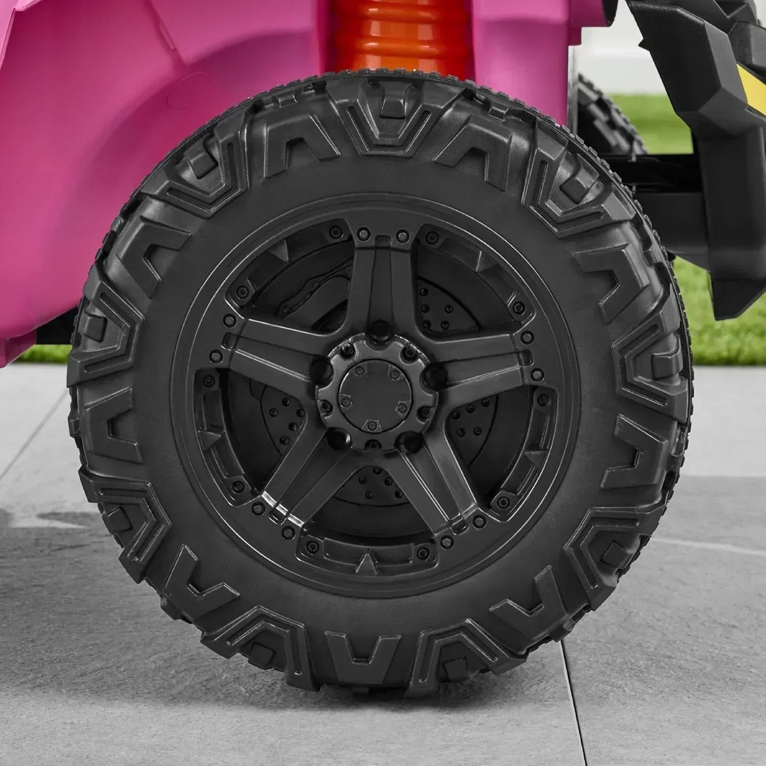 Children's black UTV electric children's car