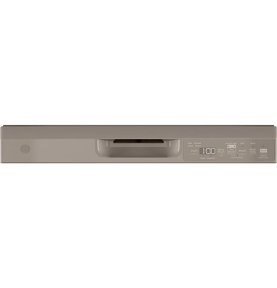 GE - Front Control Built-In Dishwasher, 52 dBA - Slate