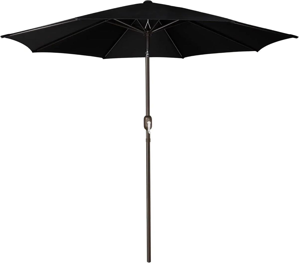 Blissun 9' Outdoor Patio Umbrella, Outdoor Table Umbrella, Yard Umbrella, Market Umbrella with 8 Sturdy Ribs, Push Button Tilt and Crank