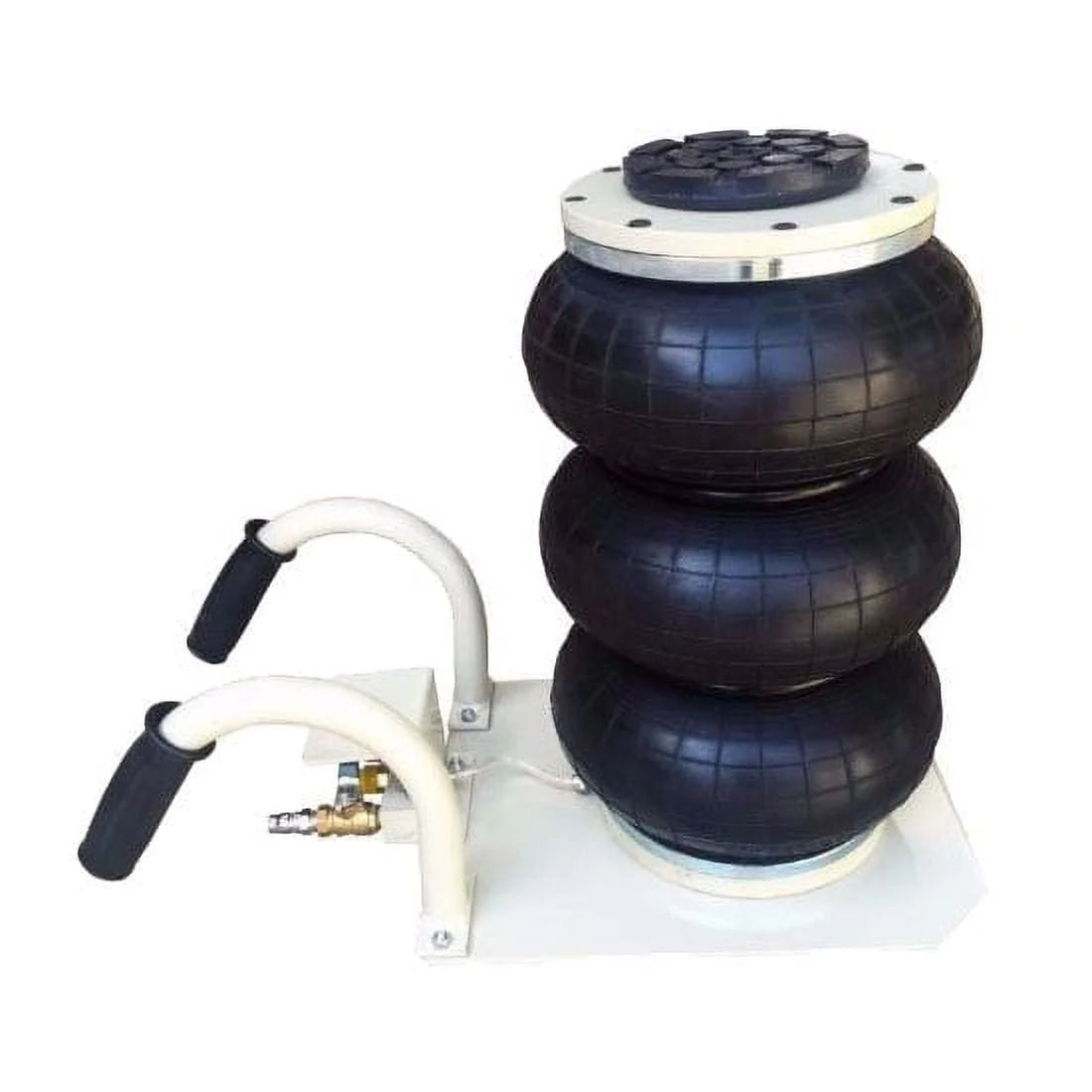 Techtongda Pneumatic Jack 3 Ton Triple Bag Air Pneumatic Jack 6600 lbs Rubber Release Quickly 2 Pcs 6600lbs jack Shop Equipment#190169