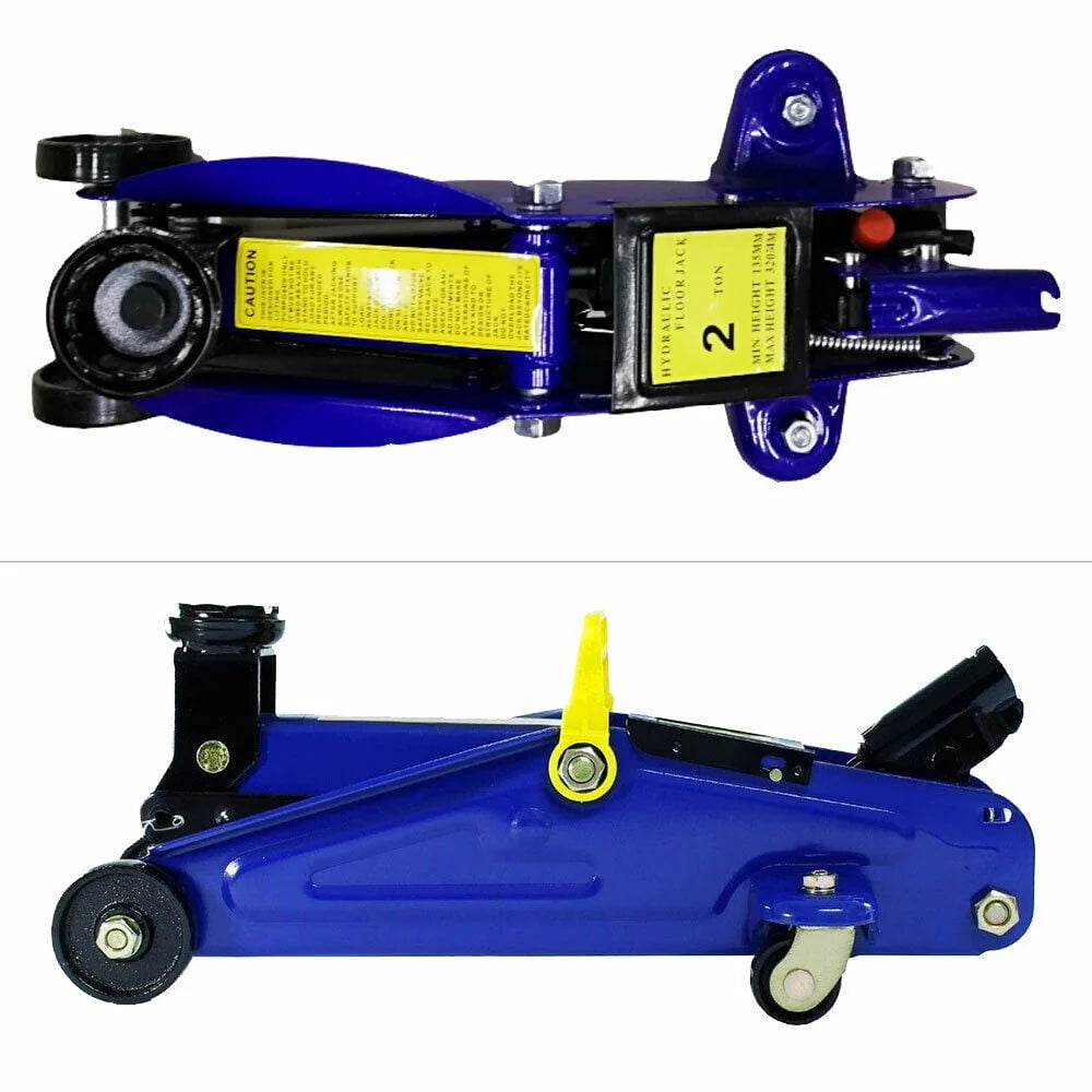 Bowoshen 2Ton Hydraulic Floor Trolley Jack Quick Lifting Heavy Duty Car Van Lifting Steel