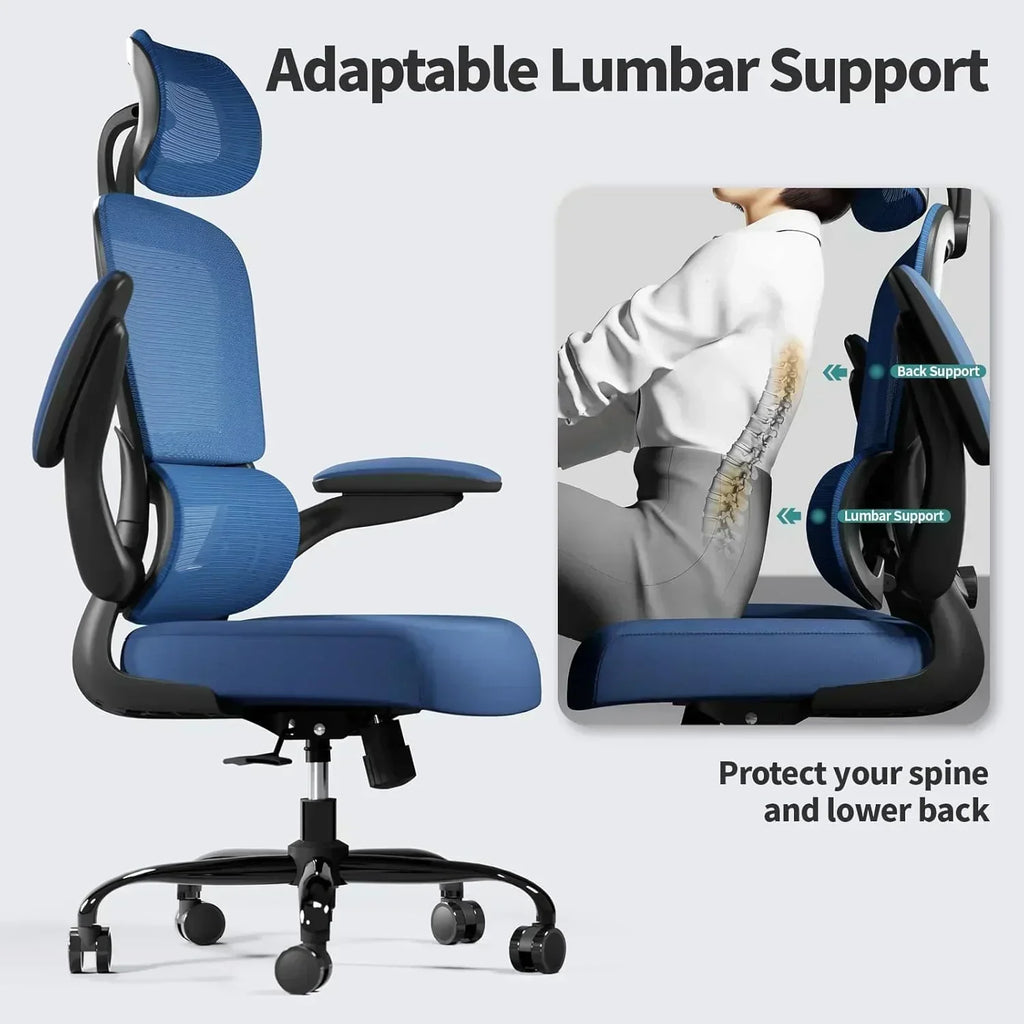 Office Chair Ergonomic Desk Chair 330 lbs Home Mesh Desk Chair Comfortable Gaming Chair