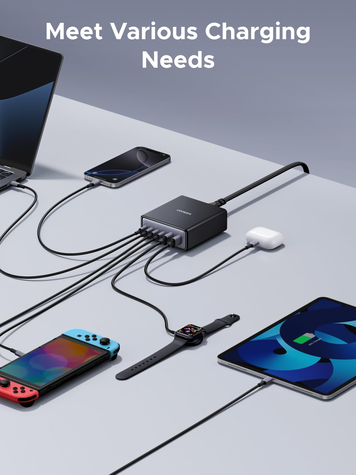 UGREEN Zapix 100W 6-Port Desktop Charger