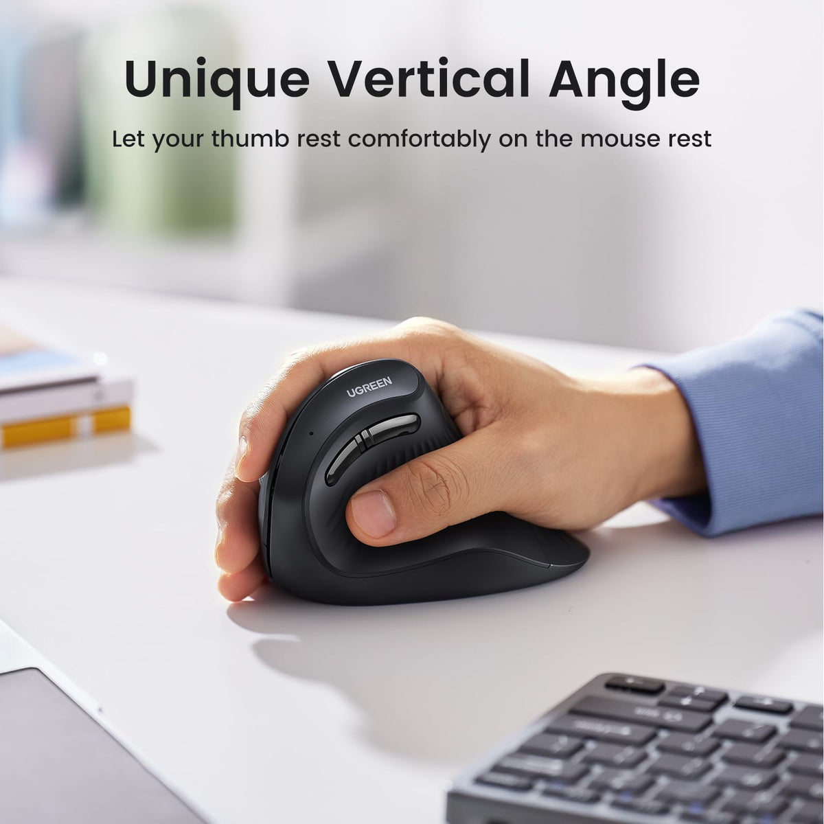 UGREEN Ergonomic Vertical Mouse Bluetooth & 2.4G