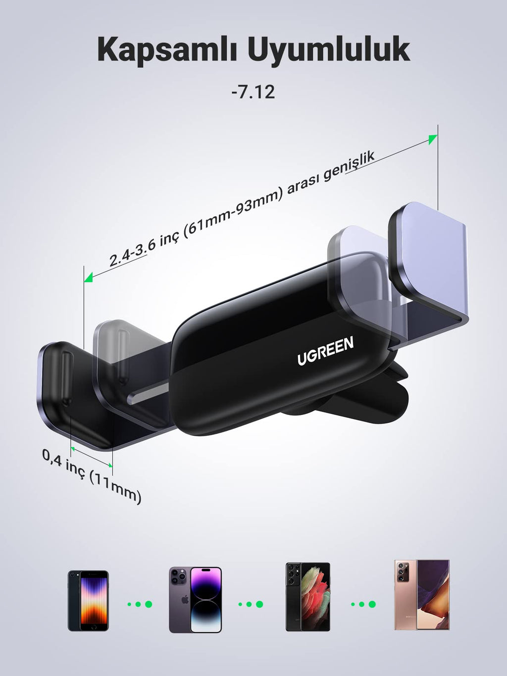 UGREEN Havalandırma Izgarası Telefon Tutucu