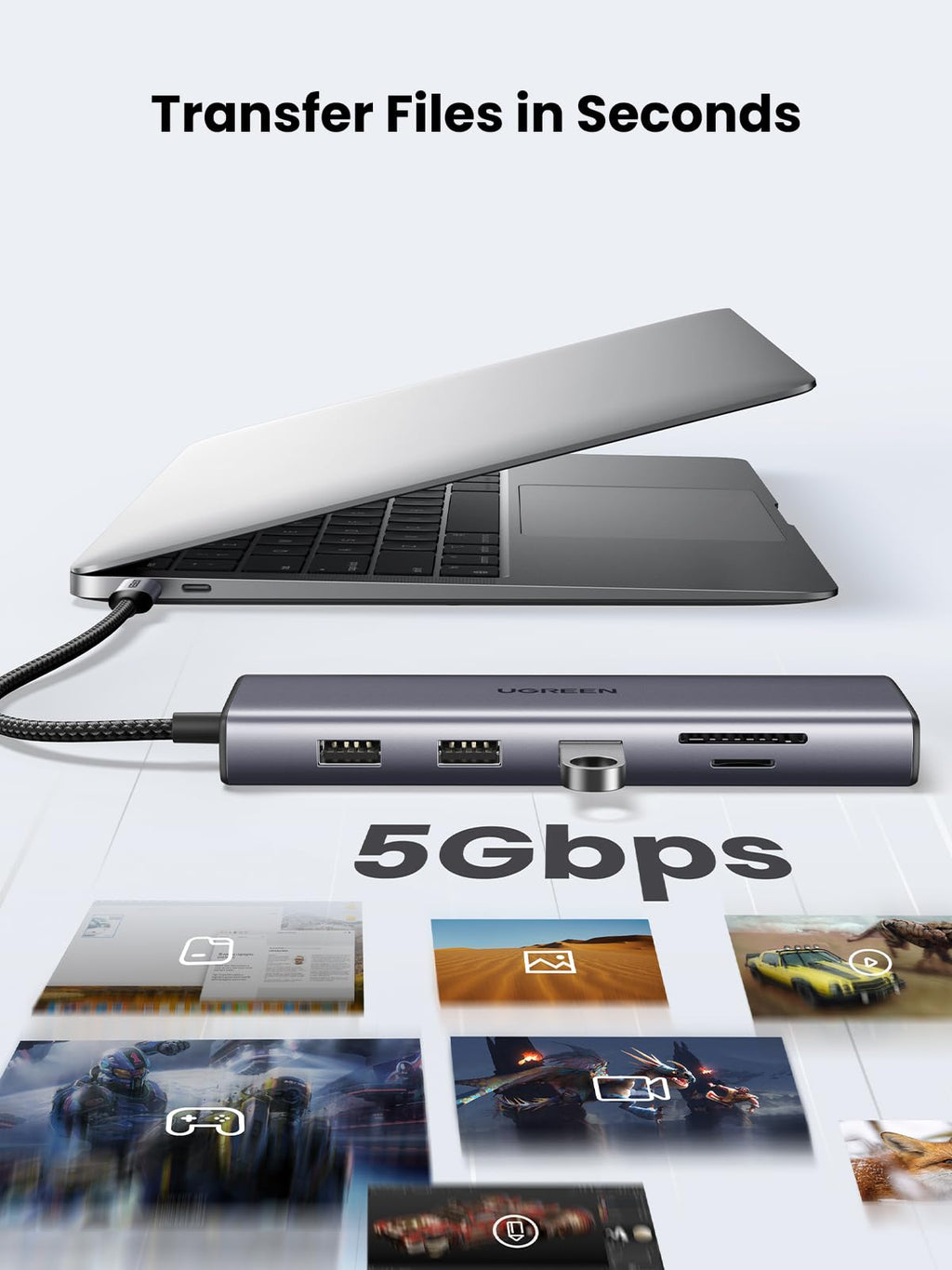 UGREEN 10’u 1 Arada USB-C Hub (4K HDMI)