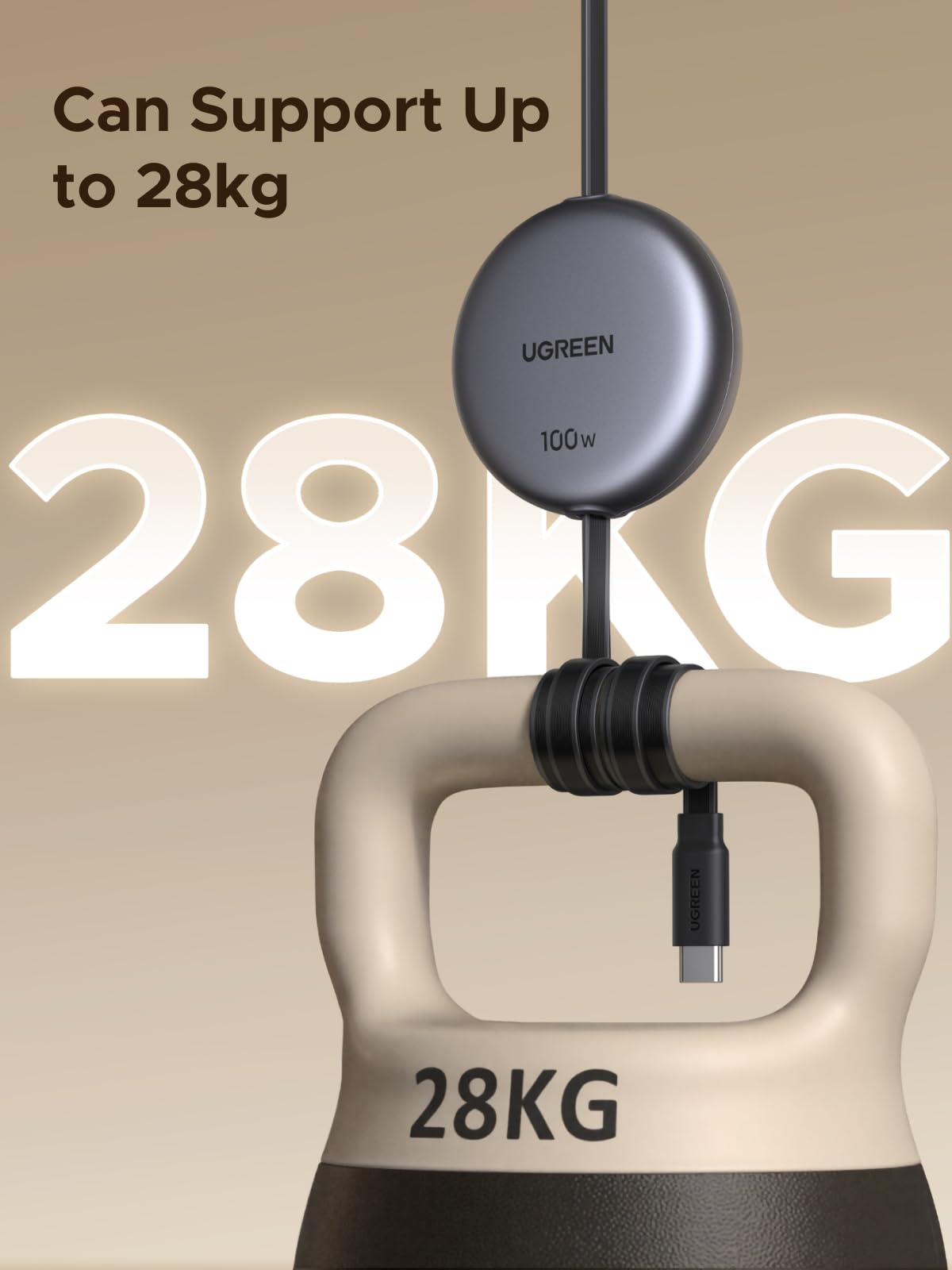 UGREEN 100W Nexode Retractable USB C to USB C Cable