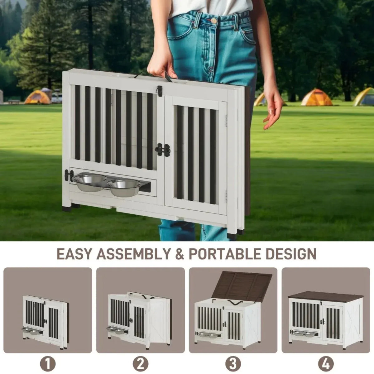 Aesthetic Dog Crate Furniture for Small and Medium Dogs