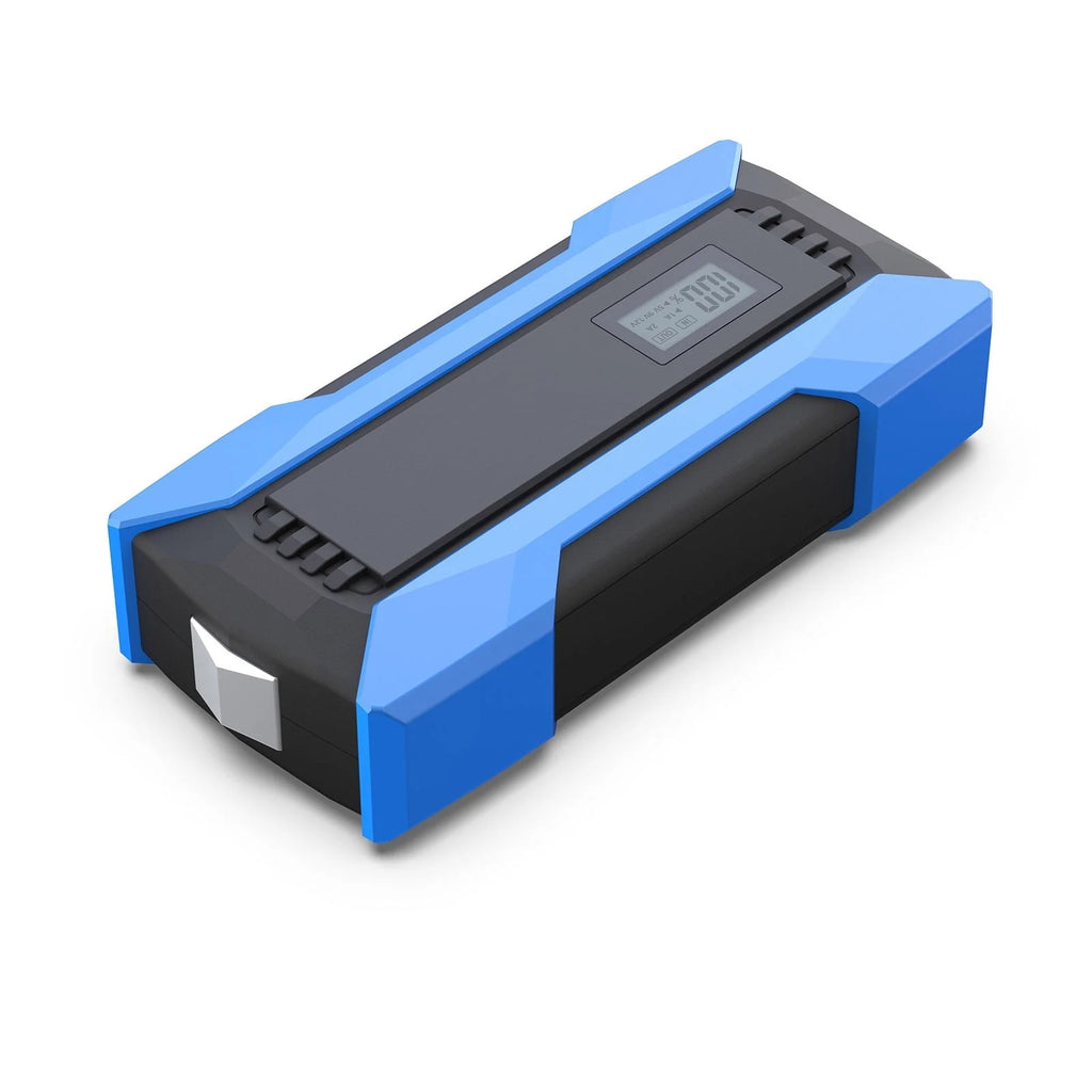 Meterk 1500A Peaks 10000mAh Car Jump Starter QC3.0 Fast Charging with LED Digital Display/Dual USB/Safety Hammer/LED Light/Multiple Protections 12.0V Car Battery Booster Pack Support Low-Tempera