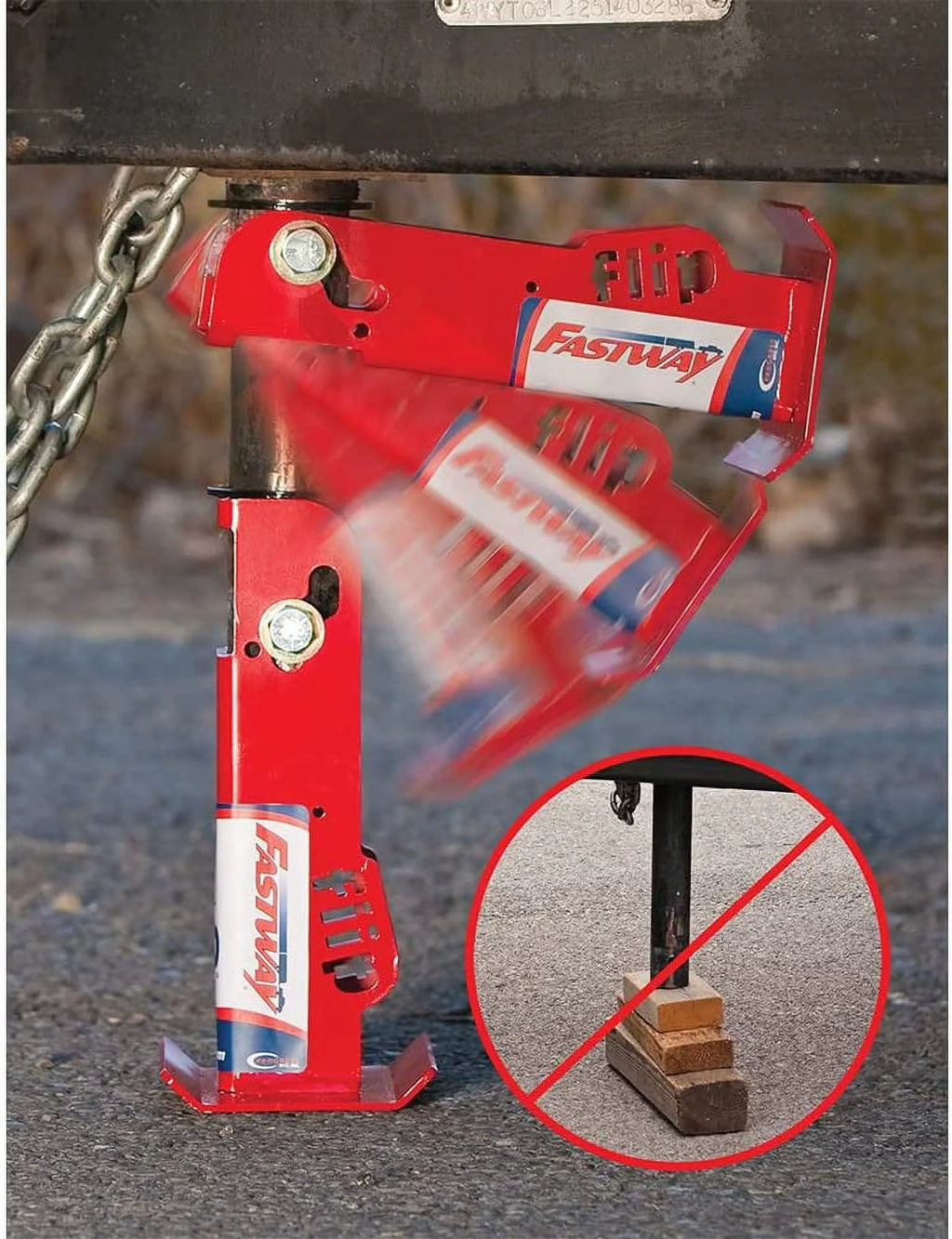 Southwest Wheel 5,000 lbs Side Wind RAM A-Frame Trailer Jack w/ 6 Flip Foot