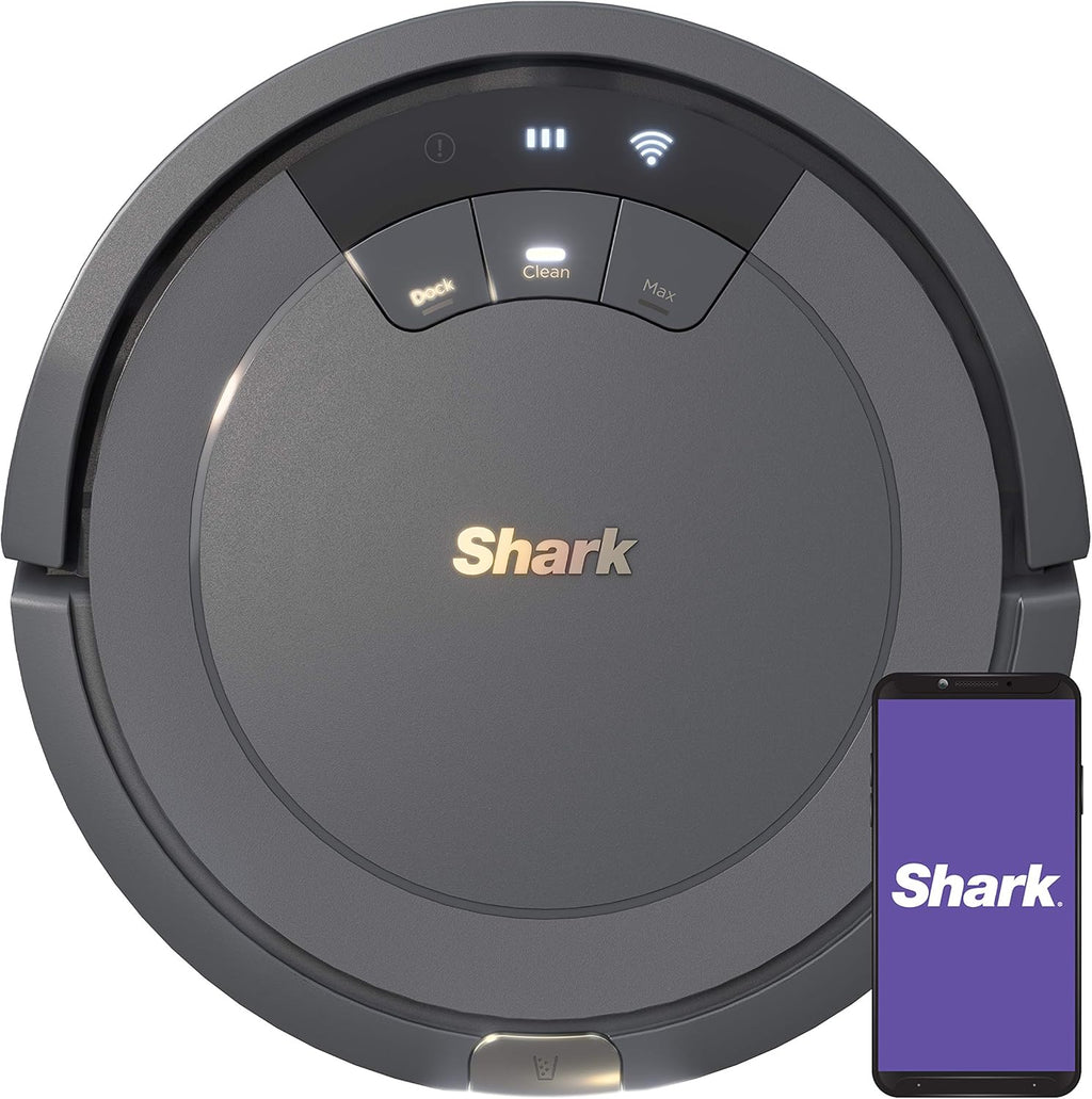 Voice Control Robot Vacuum with Matrix Clean Navigation, Home Mapping, 60-Day Capacity, XL Self-Empty Base for Homes with Pets, Carpet & Hard Floors, Cool Grey