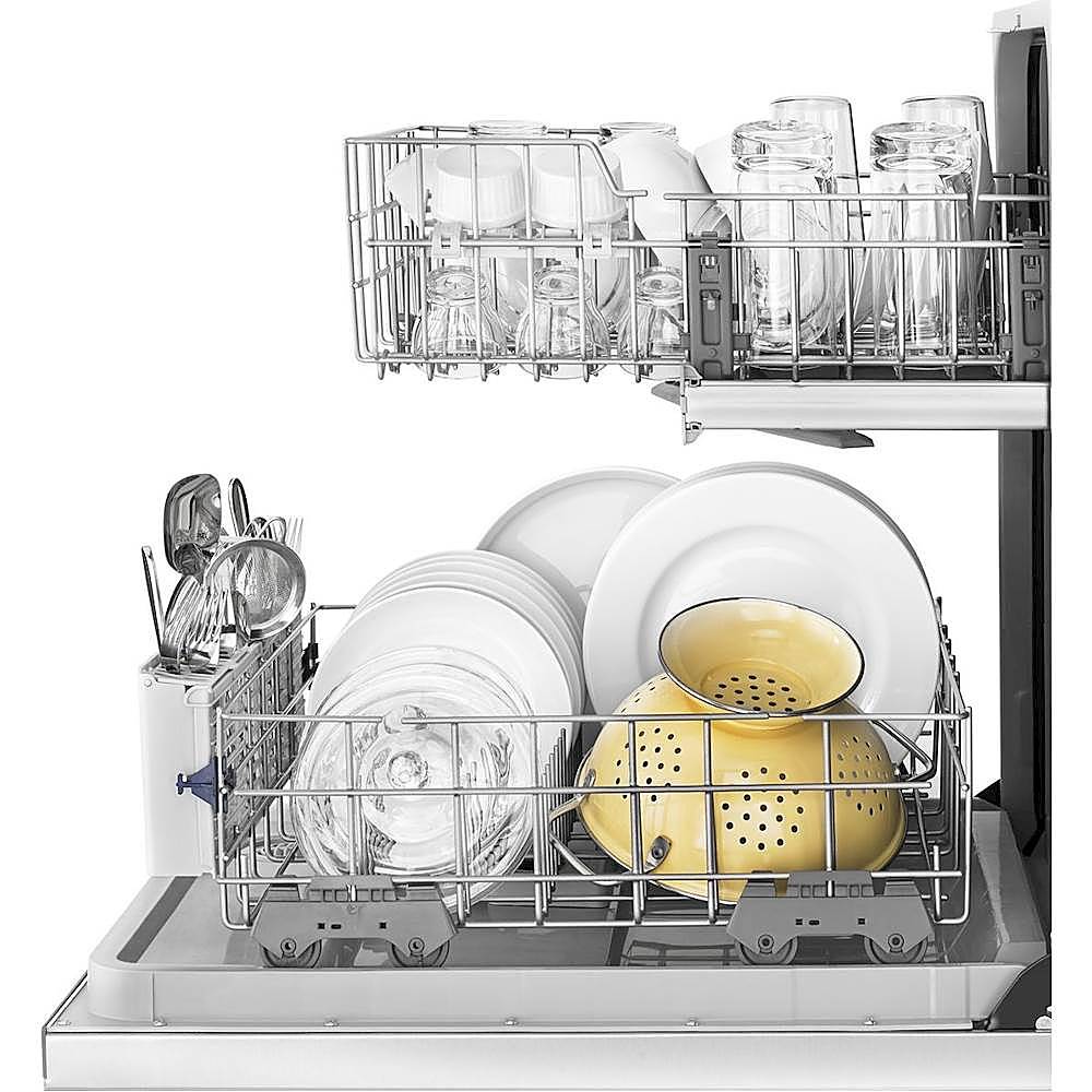 Whirlpool - 24 Tall Tub Built-In Dishwasher - Stainless steel