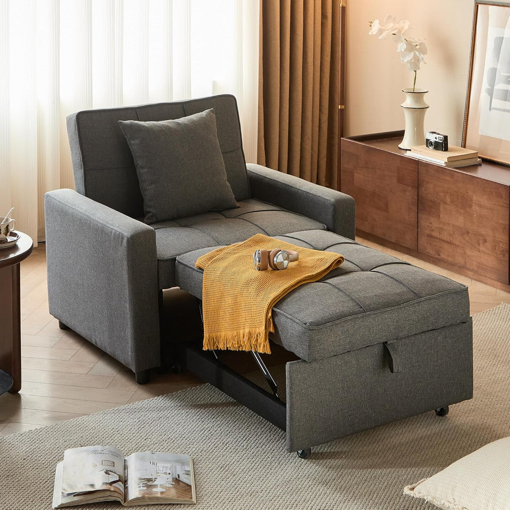 Sofa Bed Chair Convertible Sleeper Sofa with Pull-Out Bed