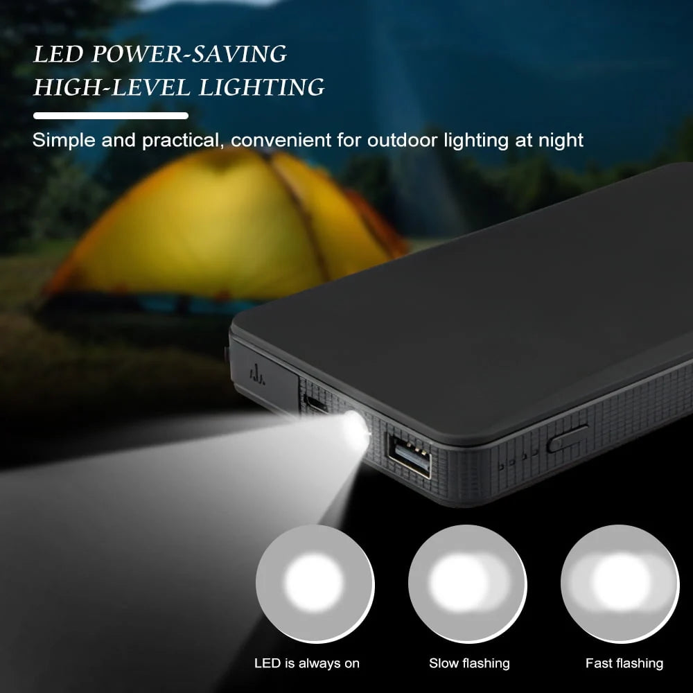 Car Battery Jump Starter,6000mah 12V Peak Portable Battery Charger,For Up To 4.0L Gas Car & 5.0L Diesel Car, With USB Quick Charge And Led Lights, Jump Starter For Phones/Laptop/ Motorcycles, ZJ14