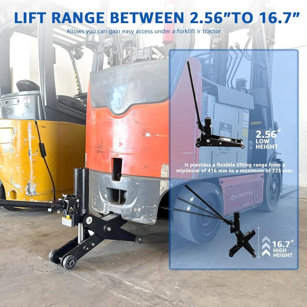 HKTE Hydraulic Forklift Jack, 10000 Lb (7T) Capacity