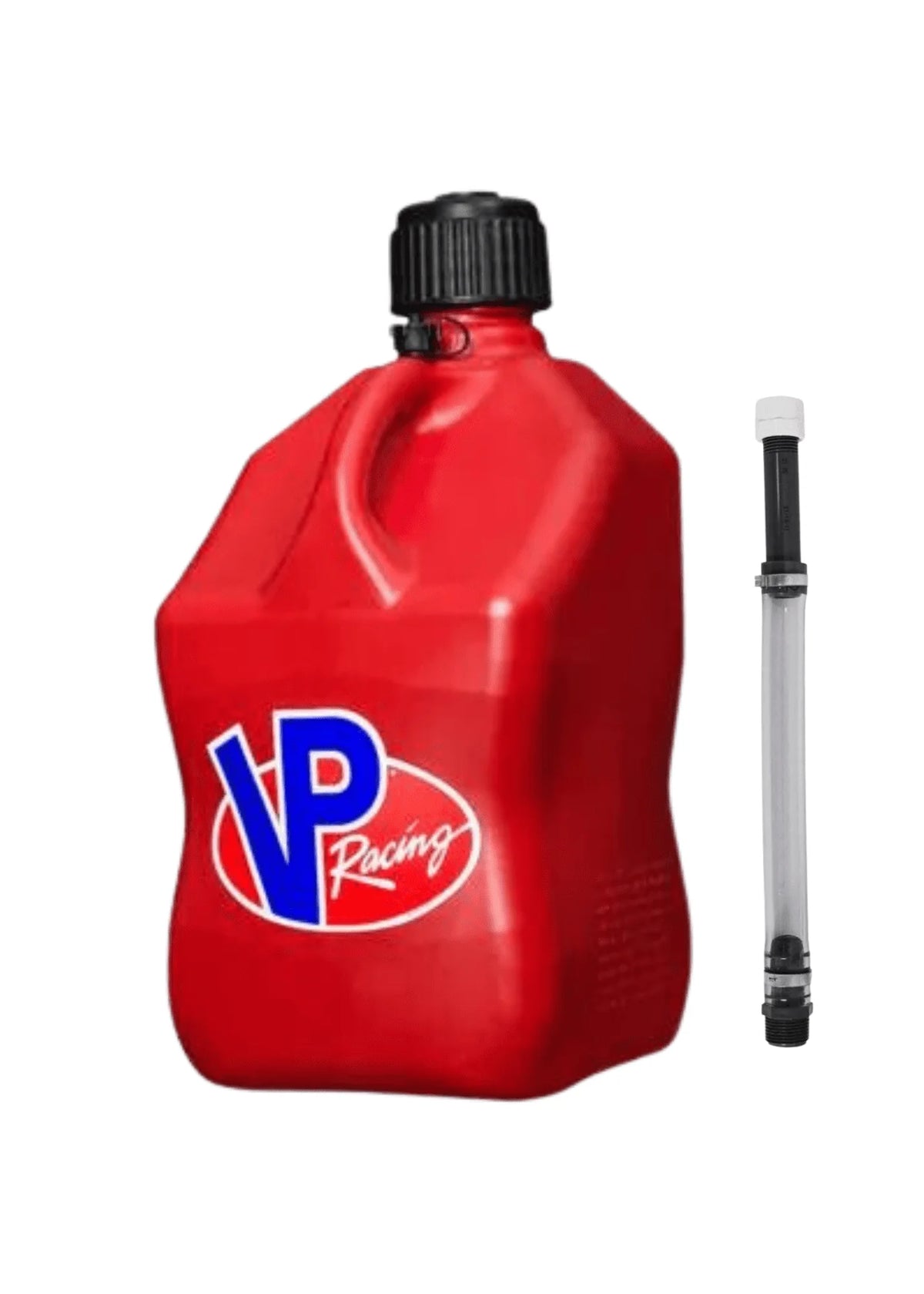 VP Racing Fuel 5.5 Gallon Racing Utility Jug Multicolor Bundle 4 Pack by Louisiana Pantry (4 Deluxe Hoses Included, Blue, Red, Green, and White)