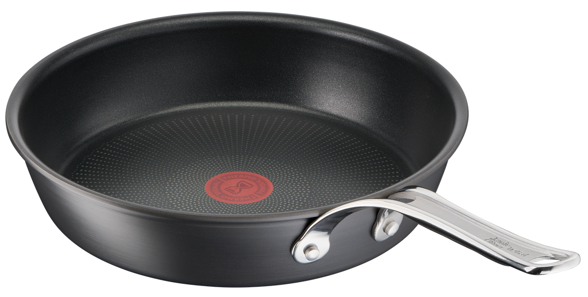 Jamie Oliver by Tefal Cooks Classic Non-Stick Induction Hard Anodised Twinpack Frypan Set 24/28cm