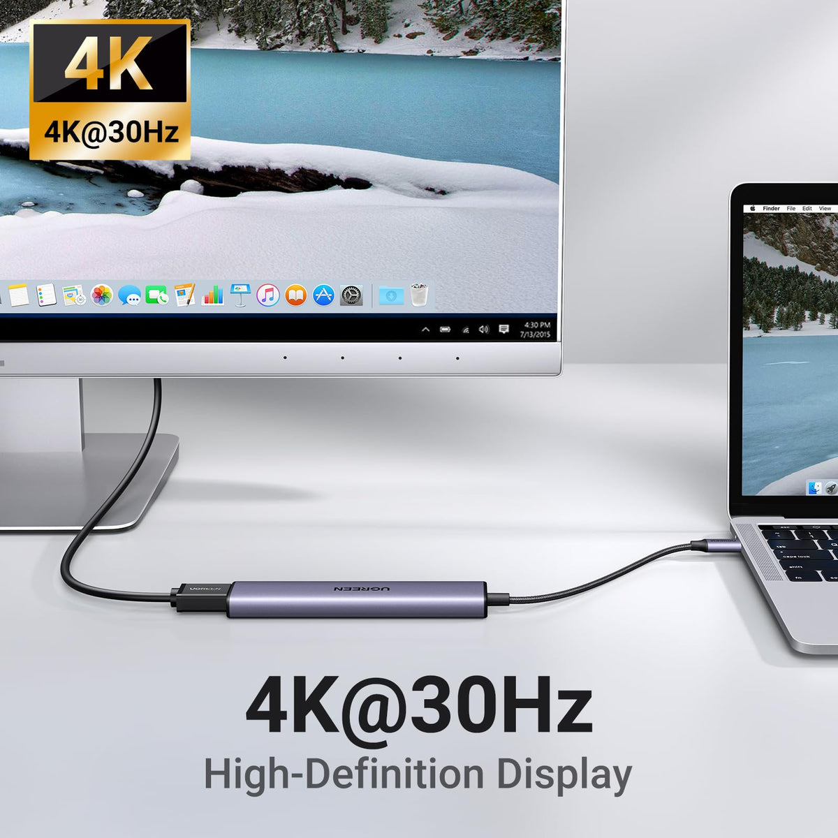 UGREEN 5’i 1 Arada USB-C Hub (4K HDMI)