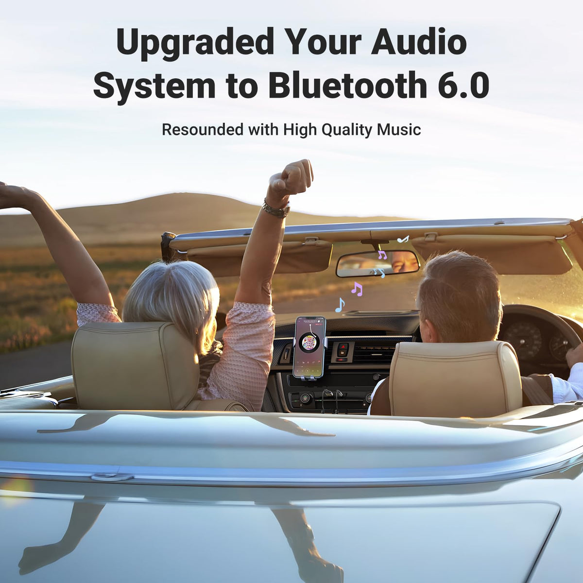 UGREEN Bluetooth Araç Alıcı (Mikrofonlu)