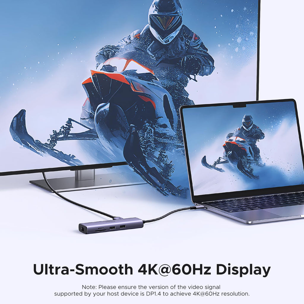 UGREEN Revodok موزع USB-C ‏7 في 1 (إيثرنت وقارئ بطاقات)