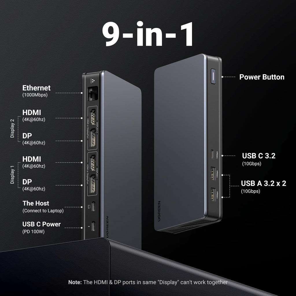 UGREEN Revodok Pro 209 9-in-1 DisplayLink Docking Station