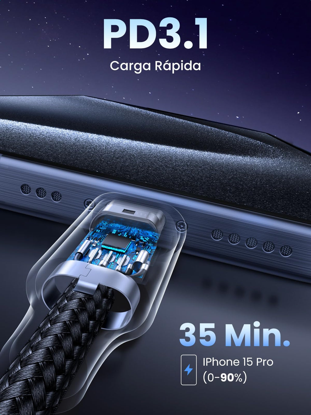 UGREEN Cable USB C Carga Rápida 240W