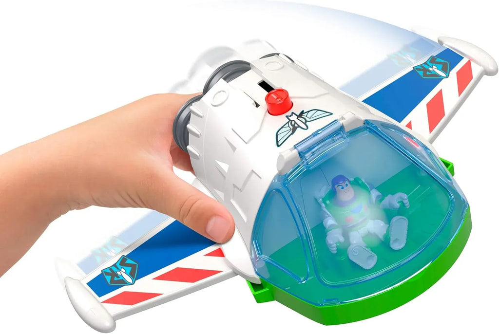 Fisher-Price Imaginext Preschool Toy Disney Pixar Toy Story Buzz Lightyear Robot Playset with Spaceship for Pretend Play Kids Ages 3+ Years