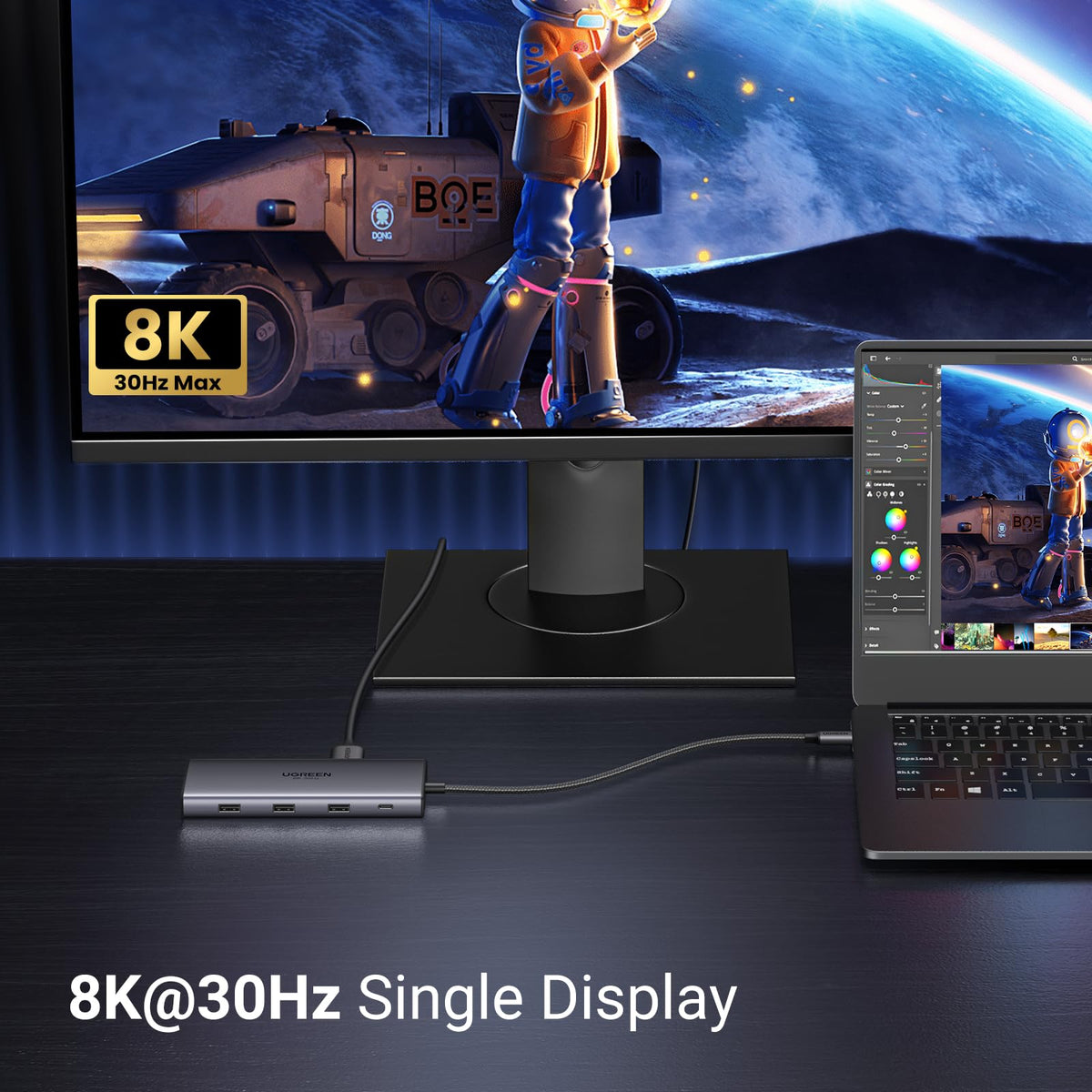 UGREEN Revodok Pro 10’u 1 Arada USB-C Hub (Çift 4K HDMI)