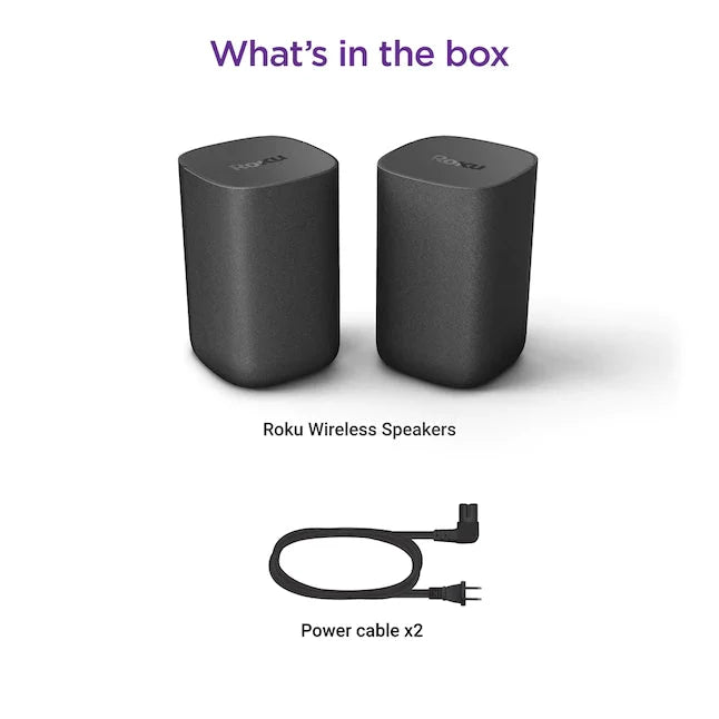 Roku 6.1-in 80-Watt Set of 2 Smart Indoor Portable Speaker💝 Last Day For Clearance