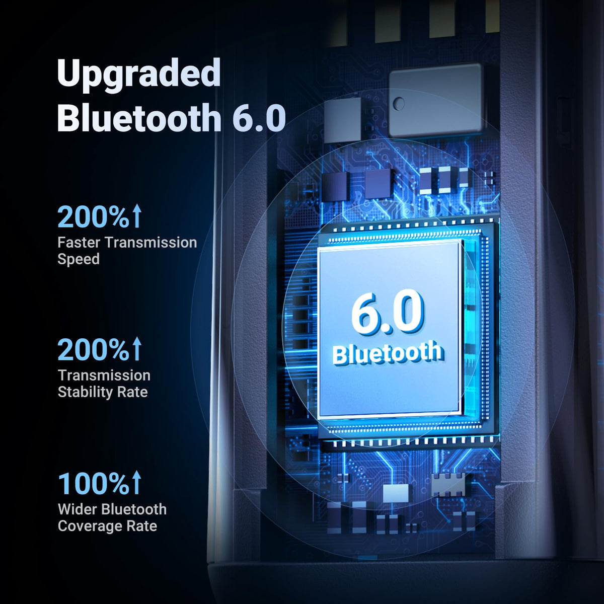 UGREEN Bluetooth Araç Alıcı (Mikrofonlu)