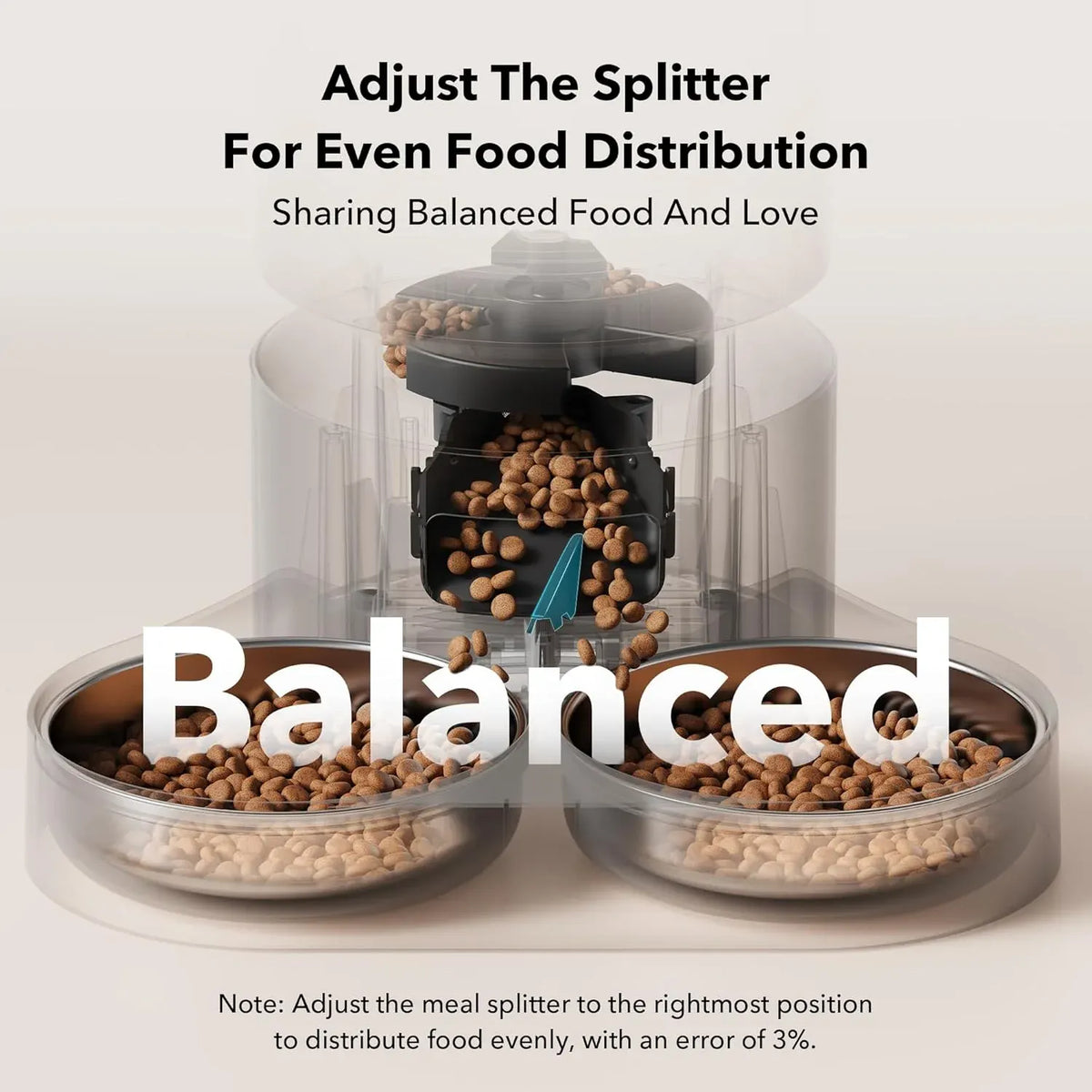 Automatic Cat Feeder for 2 Cats, 5G&2.4G WiFi Pet Feeders, 5L Programmable Cat Food Dispenser with Airtight Lock-Fresh Technology, Dual Stainless Steel Bowls, Low Food Sensor