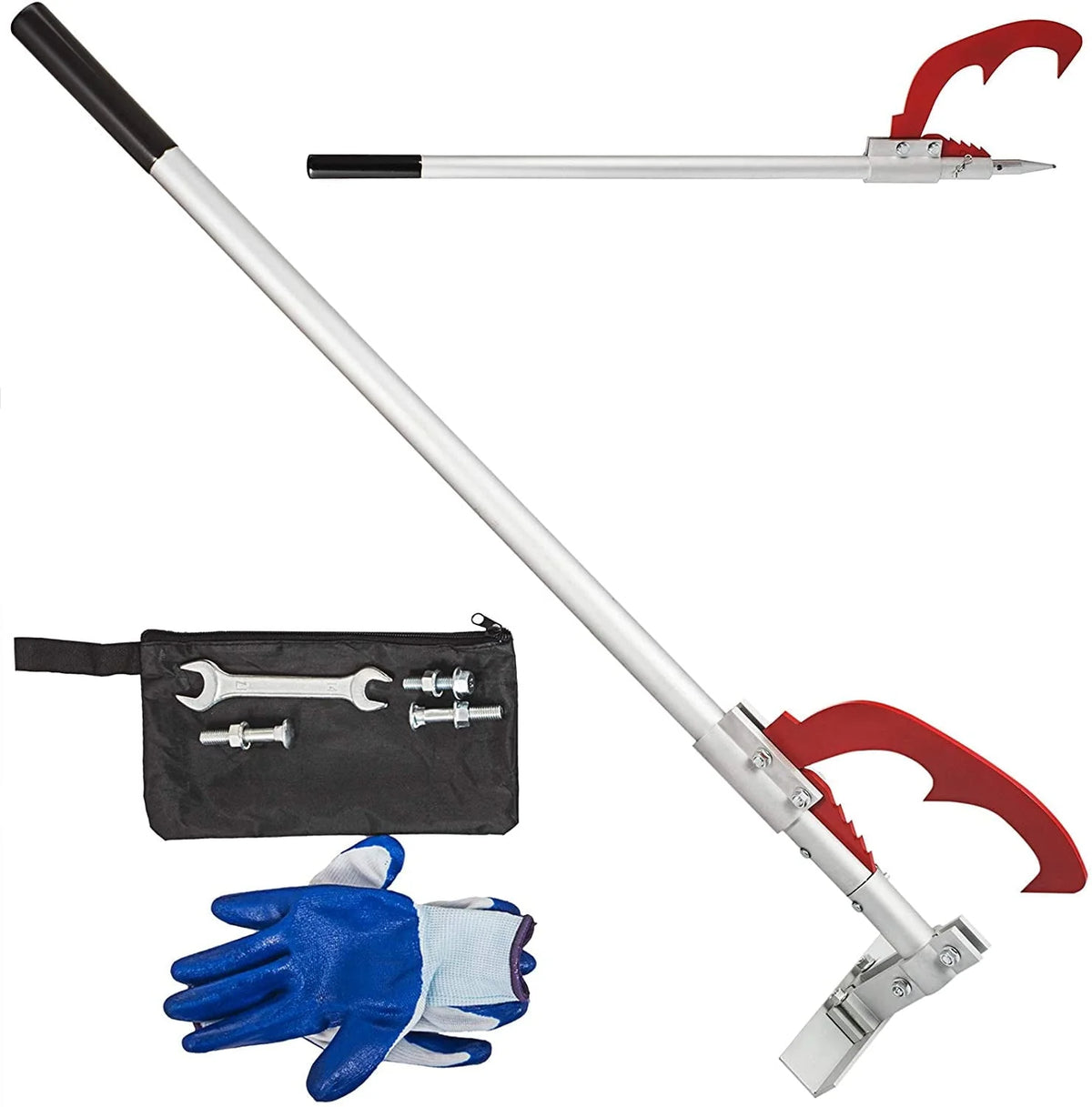 VEVOR 47 Timberjack with Jack Handle Cant Hook Aluminum Log Jack Log Lifter Alloy for Felling and Logging