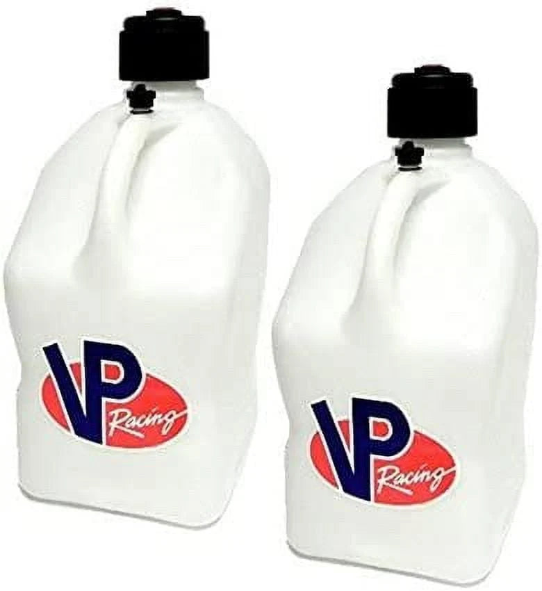 VP Racing Fuels 5 Gallon Square Motorsport Utility Container White 2 Pack