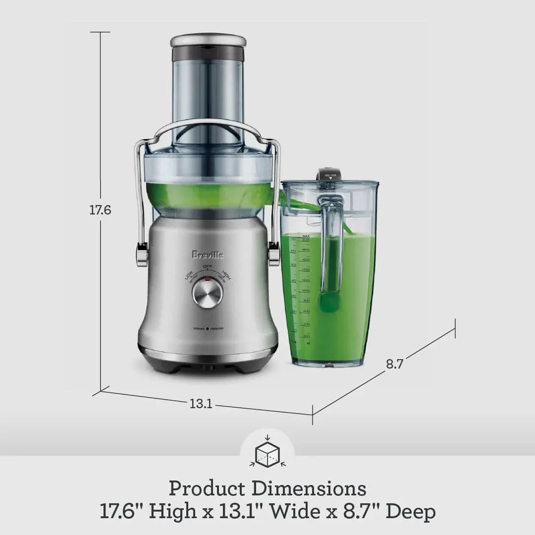 Breville BJE530BSS Juice Fountain Cold Plus, 70 fl oz, Brushed Stainless Steel