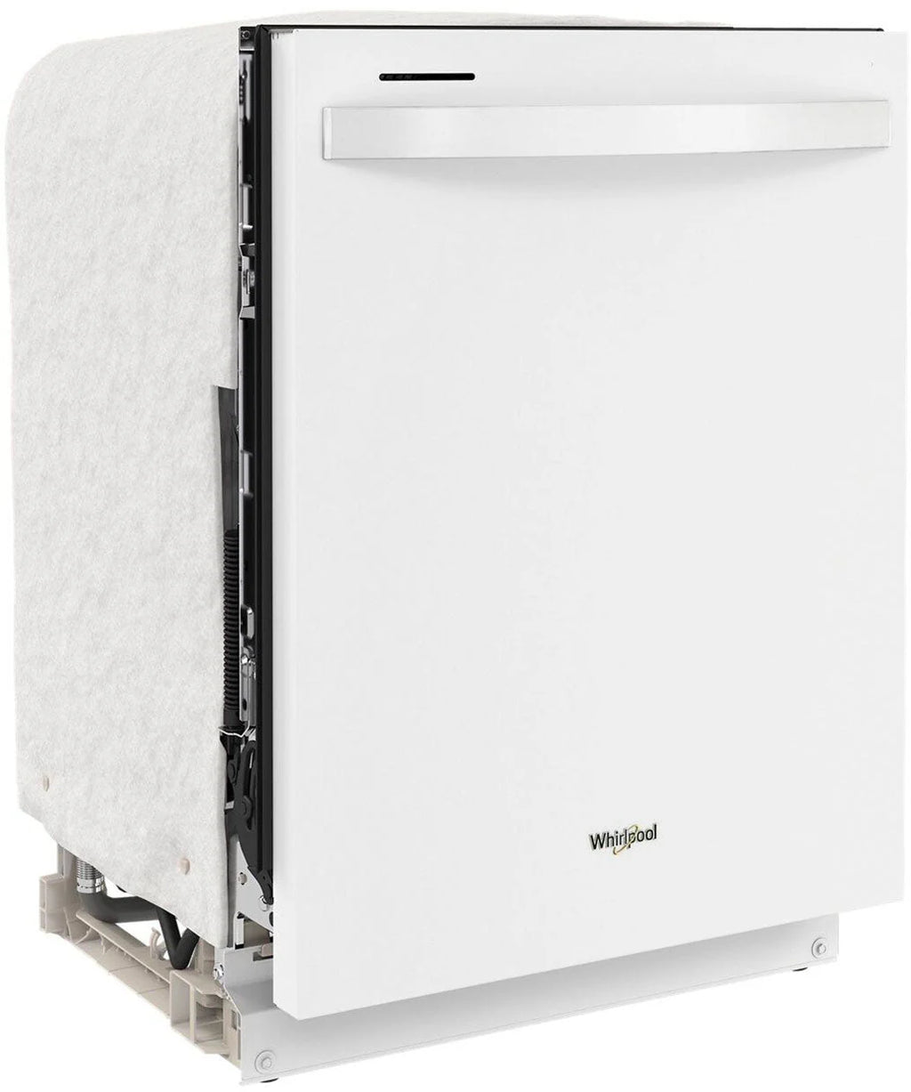 Whirlpool - 24 Top Control Built-In Dishwasher with Stainless Steel Tub, Large Capacity with Tall Top Rack, 50 dBA - White