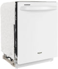 Whirlpool - 24 Top Control Built-In Dishwasher with Stainless Steel Tub, Large Capacity with Tall Top Rack, 50 dBA - White