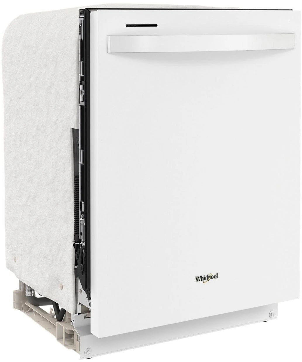Whirlpool - 24 Top Control Built-In Dishwasher with Stainless Steel Tub, Large Capacity with Tall Top Rack, 50 dBA - White